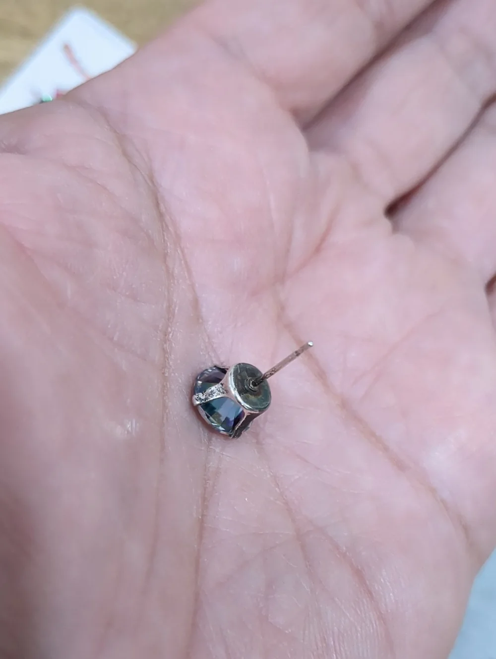 Rainbow Topaz Stud Earrings - 925